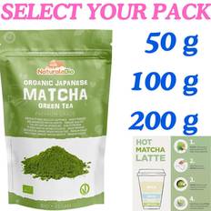 NaturaleBio Japanese Matcha Green Tea Powder Vegan Premium Grade 50 g - 100 g 200