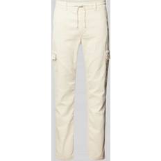 Cargohosen - Weiß Pepe Jeans Slim Fit Cargohose mit Kordelzug Modell 'Gymdigo'