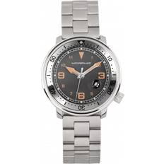 M74 Series Leather-Band w/Magnified Date Display Grey One Size