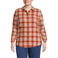 Lands' End 3XL Shirts Lands' End Plus Plaid Flannel Shirt