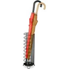 Metall - Svarta Paraplyställ Relaxdays Relaxdays H x D 44 x 16 cm Metall Runt Paraplyställ