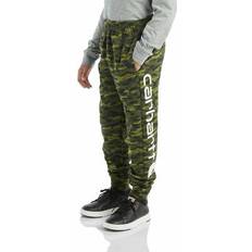 Boys - Green Base Layer Carhartt CK8441 Fleece Camo Logo Sweatpant Boys Green Camo 18-20