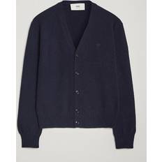 Herren - Kaschmir Cardigans AMI Paris Cardigan - Blau