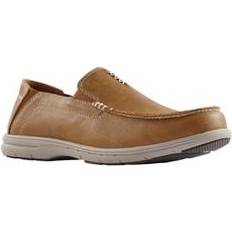 Loafers KingSize Extra Wide Width Men's Slip-on Mock Loafer in Brown EW