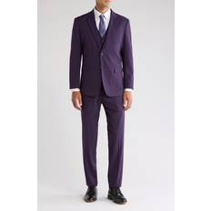 Purple Suits Braveman Classic Fit 3-Piece Suit in Plum 54Regular 54Regular