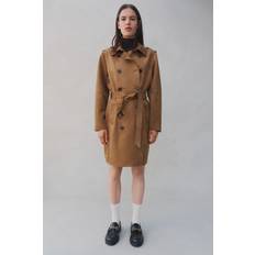 H&M XS Kåper & Frakker H&M Dame Beige Neppet trenchcoat