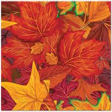 Christmas Plates, Cups & Cutlery Wholesale Fall Leaf Beverage Napkins24x$2.37