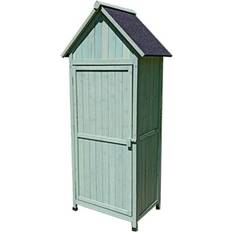 Patio Furniture Brilliant Firm Sheds Courtyard Storage Cabinet 65 x 179 x 54.5 cm - Green