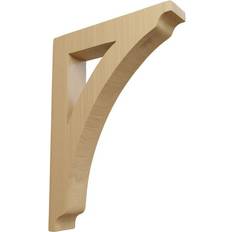 Columns, Dentils & Corbels Ekena Millwork Thorton Wood Bracket 12" H X 1.75" W X 8.5" D