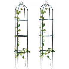 Garden Ornament Garden Ornaments Garden Mile 2x Metal Garden Obelisk Climbing Plant Support Frame