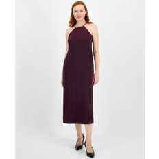 Anne Klein Evening Gowns Dresses Anne Klein Women's Halter Slip Dress Deep Plum