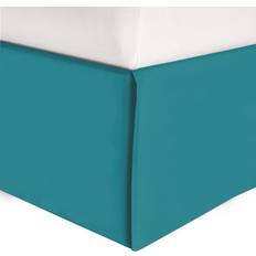 Turquoise Valance Sheets Elegant Comfort 1-Piece Solid Bed Skirt 1500 Thread Count Full Valance Sheet Turquoise