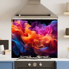 Choose Your Print Choose Your Print Toughened Kitchen 90 x 65 cm Colour Cloud - One Size Splash Guard