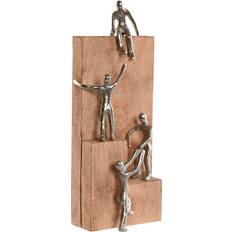 Home ESPRIT Brun Silver Naturlig Figur 15 x 10 x 39 cm Prydnadsfigur 15cm