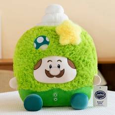 Toys RYWOLT Green, 19*23cm/7.48*9.06in Mario Kirby Plush Toys Cute Cartoon Cozy Bed With Child Gift Throw Pillow Doll