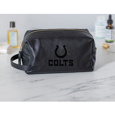 Black - Leather Toiletry Bags Indianapolis Colts Hybrid Leather Lined Dopp Toiletry Bag