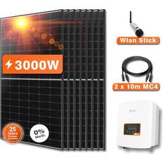 3000W Solaranlage Photovoltaik bifaziale Solarmodule