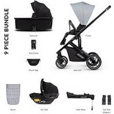 Venicci Pushchairs Venicci Empire 3in1 Plus Base Travel System Pushchair Bundle - Urban Grey