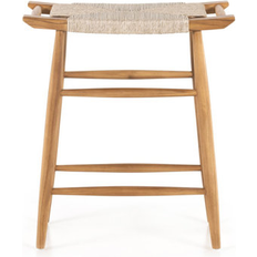 Teak Outdoor Bar Stools Ceazia Teak Patio Bar Stool 26.0 H x 23.0 W x 14.0 D in Brown Wood