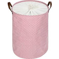 Pink Laundry Baskets & Hampers Dokehom 24-Inch Freestanding Laundry Basket Pink XL