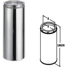 Fireplaces Chimney M & G Duravent 6DT-18SS 6 Inch x 18 Inch Duratech Factory-Built Length 430-alloy Inner Line