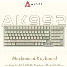 Ajazz AK992 Wired Keyboard Backlight Mechanical Gaming Keyboard - Ice Blue