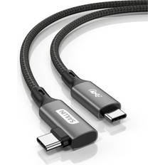 90 Degree USB4 Cable 40Gbps 100W Charging 5K-60Hz Or Thunderbolt 3/MacBook Pro/Apple Studio Display eGPU