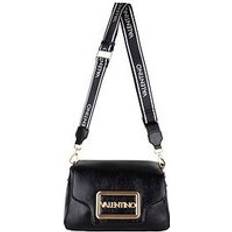 Valentino Moni Large Logo Flap Bag, Black, Women