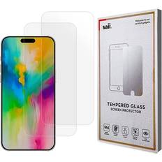 Saii iPhone 16 Pro Saii 3D Premium Härdat Glas Skärmskydd 9H 2 St