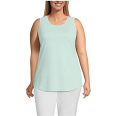 Lands' End 3XL Tank Tops Lands' End Plus Scoopneck Tunic Tank Top