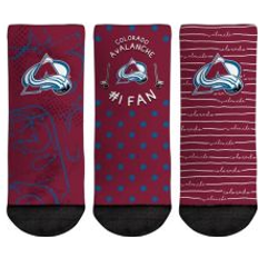 Rock Em Socks Toddler Rock Em Socks Colorado Avalanche #1 Fan 3-Pack Crew Socks Set