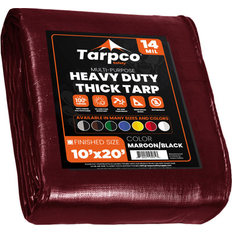 Storage Tents Tarpco Safety 14 ft. x 20 ft. 14 Mil Heavy Duty Polyethylene Tarp