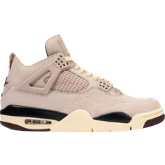 Pink Sneakers Nike Ma Maniére x Air Jordan 4 Retro W - Fossil Stone/Metallic Pewter/Burgundy Crush