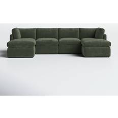 Corner Sofas - Modular Wade Logan Annai Green Sofa 129" 6 6 Seater