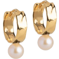 ENAMEL Copenhagen Avaya Hoops - Gold/Pearls