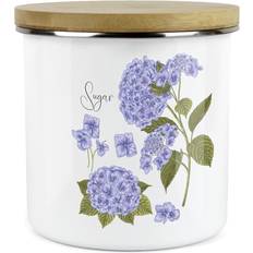 Enamel Kitchen Containers Purely Home Hydrangea Flower Sugar Kitchen Container 1.2L