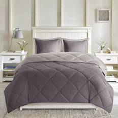 Madison Park Essentials Windsor Bedspread Gray (228.6x218.4cm)