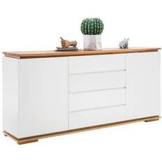 Regalbretter Schrank XXXlutz 0196018503 White/Oak Sideboard 172x81cm