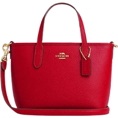 Crossbody Bags Coach City Mini Tote Bag - Pebbled leather/Gold/Bold Red