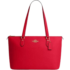 Coach Gallery Tote Bag - Crossgrain leather/Gold/Bold Red