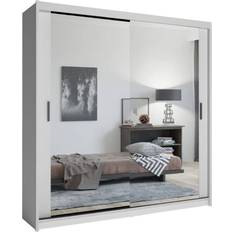 4u Sliding Wardrobe 4U Chicago White Wardrobe 203x217cm