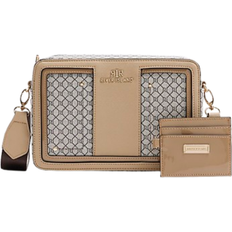 River Island Monogram Boxy Cross Body Bag - Brown