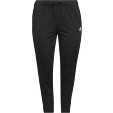 Slim - Women Pants Adidas Essentials Warm-up Slim Tapered 3-Stripes Track Pants Plus size - Black