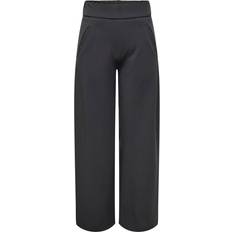 Only Louisville High Waist Wide Leg Trousers - Black/Phantom