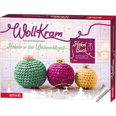 Roth "WollKram" Adventskalender 2023 gefüllt mit 24 praktischem Häkelzubehör für die Vorweihnachtszeit