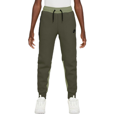 Khaki nike tech fleece NIKE Big Kid's Sportswear Tech Fleece Pants - Cargo Khaki/Oil Green/Black/Black (FD3287-325)