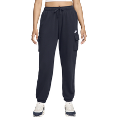 Nike Sportswear Club Fleece Women's Mid Rise Oversized Cargo Sweatpants - Obsidian/White