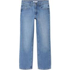 Straights Bukser Børnetøj Name It Ryan Jeans - Light Blue Denim (13240392)