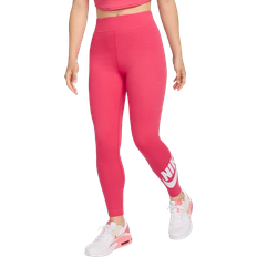 Nike Sportswear Classics Women's High Waisted Graphic Leggings - Aster Pink/White