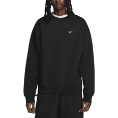 Nike Solo Swoosh Men's Fleece Crew - Black/White